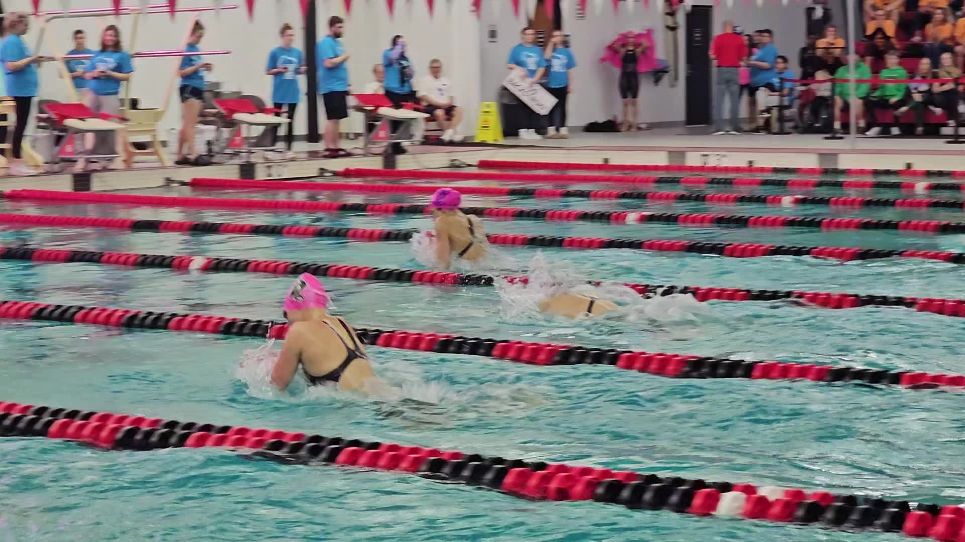 Stoughton's Cheyenne Borroughs wins Division 2 100 breaststroke title